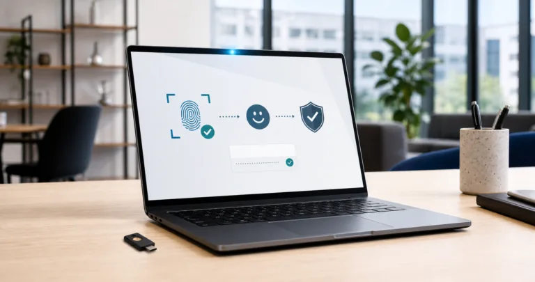 Microsoft Entra passwordless password change using a passkey, Windows Hello and a FIDO2 security key